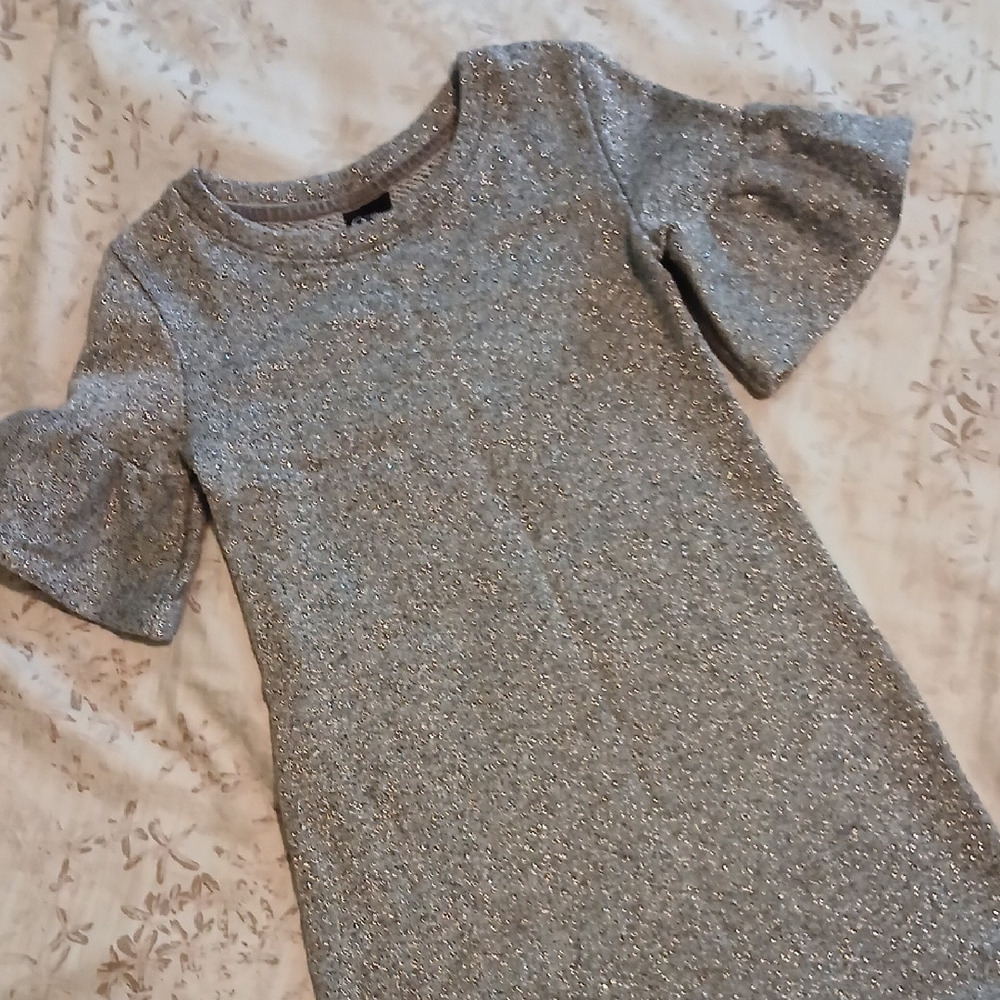 🎄🎄Art Class Silver Glitter Dress SIZE XS 4/5